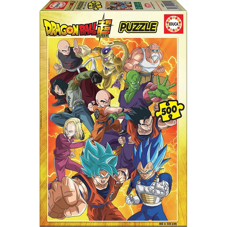 Educa 19009 Dragon Ball, Dragonball, 500 Teile Puzzle für Erwachsene und Kinder ab 10 Jahren, One Size