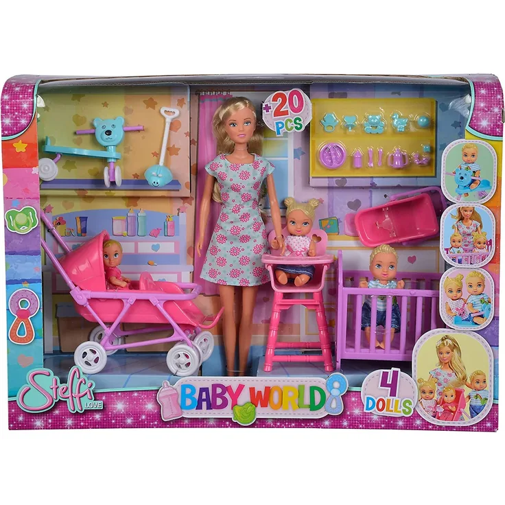Simba 105736350 Steffi Love Baby World Puppe