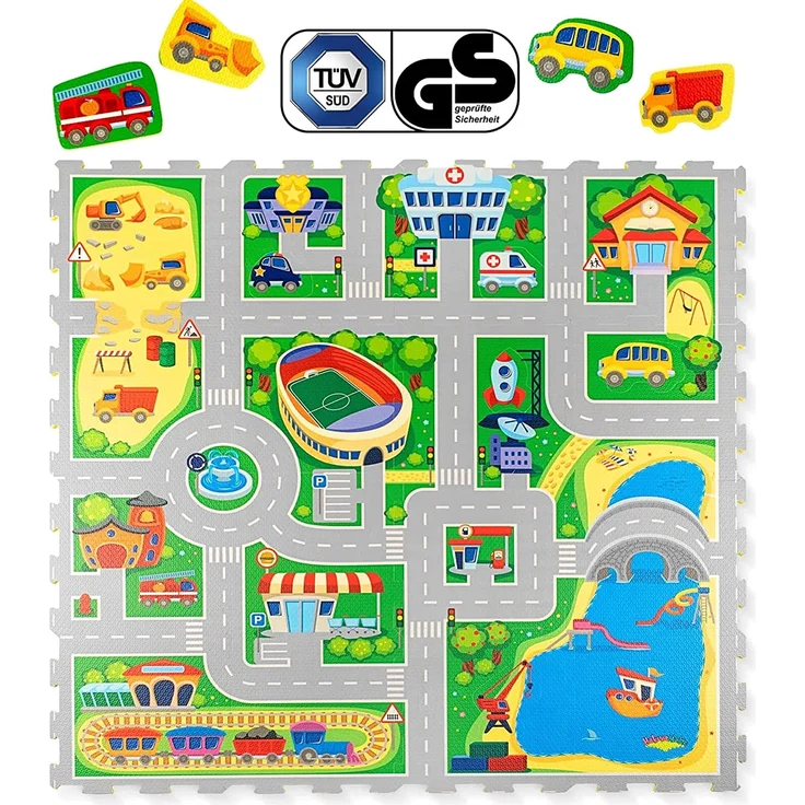 Hakuna Matte Puzzlematte - City (120 x 120 cm) – Bild 1