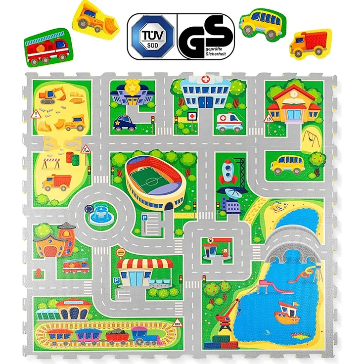 Hakuna Matte Puzzlematte - City (120 x 120 cm)