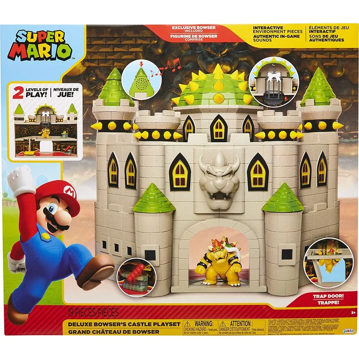Super Mario - Spielset - Deluxe Bowser's Castle - mit Bowser Figur - Preisvergleich – Bild 6