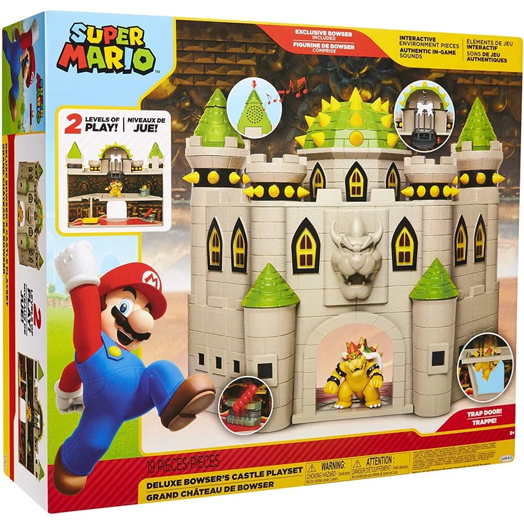 Super Mario - Spielset - Deluxe Bowser's Castle - mit Bowser Figur - Preisvergleich – Bild 8