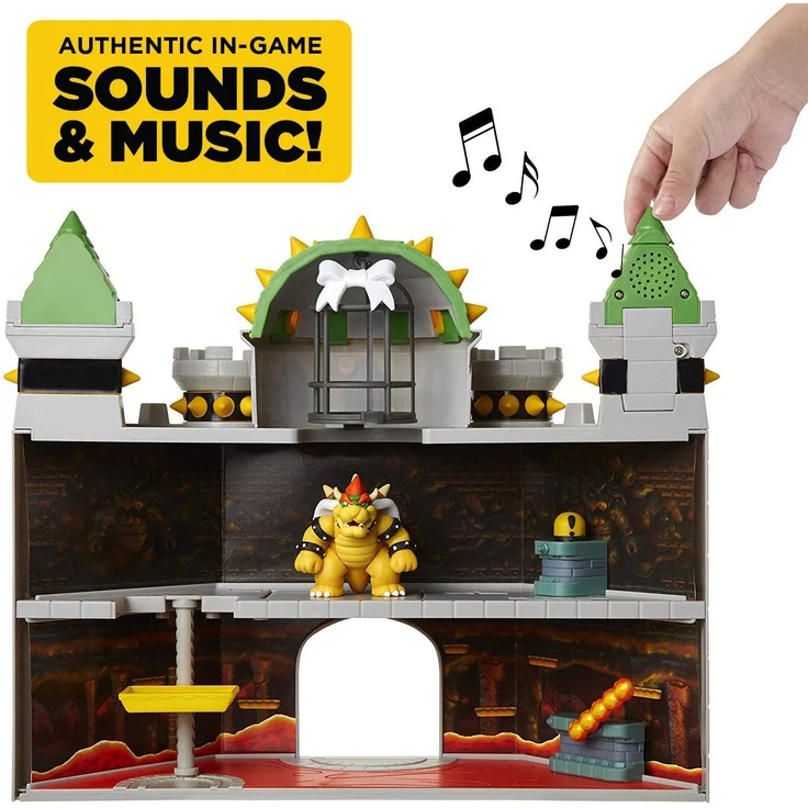 Super Mario - Spielset - Deluxe Bowser's Castle - mit Bowser Figur - Preisvergleich – Bild 2