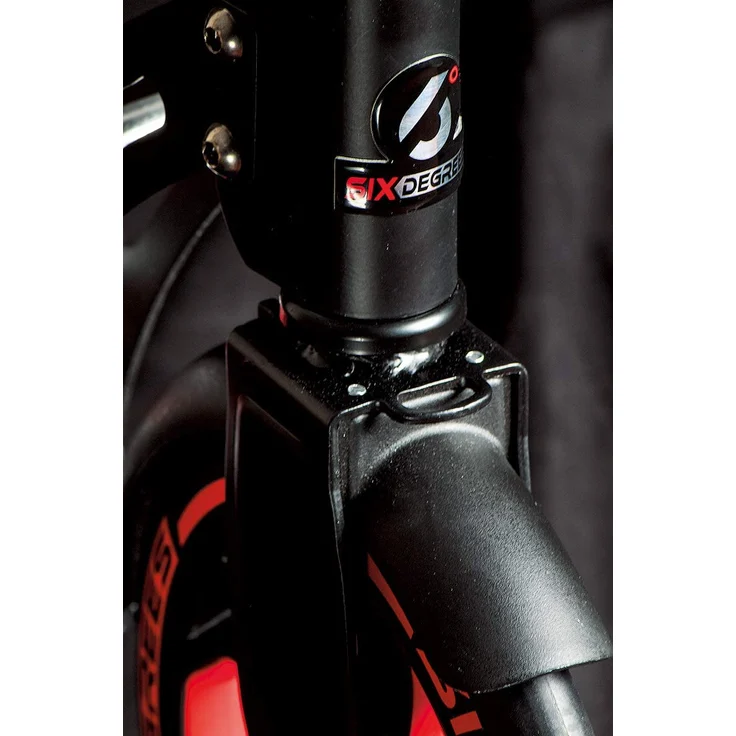 Six Degrees 513 'Aluminium Scooter 230/215 mm' Scooter, ab 6 Jahren, 5-fach höhenverstellbar bis 106 cm, klappbar, max. belastbar bis 100 kg, rot – Bild 2