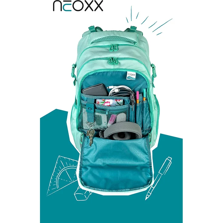 Scooli Schulrucksack Neoxx Active - Motiv: Mint To Be, 45 cm, 30 Liter, 0,98 kg - Farbe: bunt – Bild 7