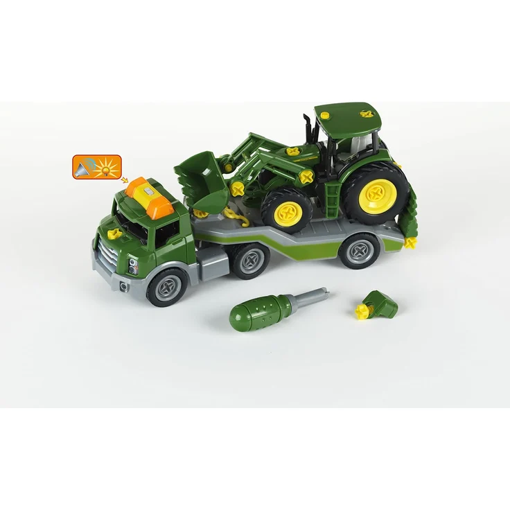 Theo Klein 3908 - BAU- und Konstruktionsspielzeug - Transporter mit John Deere Traktor – Bild 4