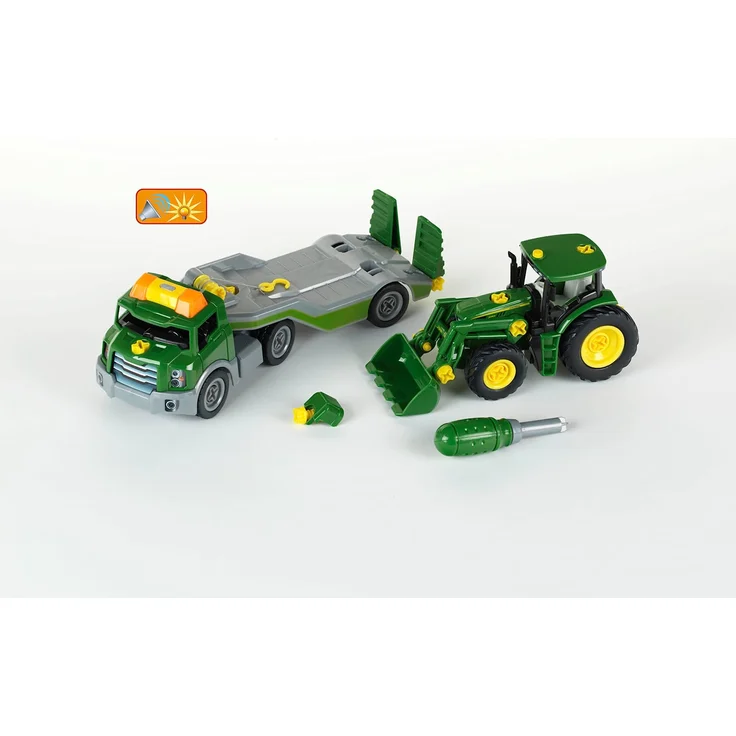 Theo Klein 3908 - BAU- und Konstruktionsspielzeug - Transporter mit John Deere Traktor – Bild 3