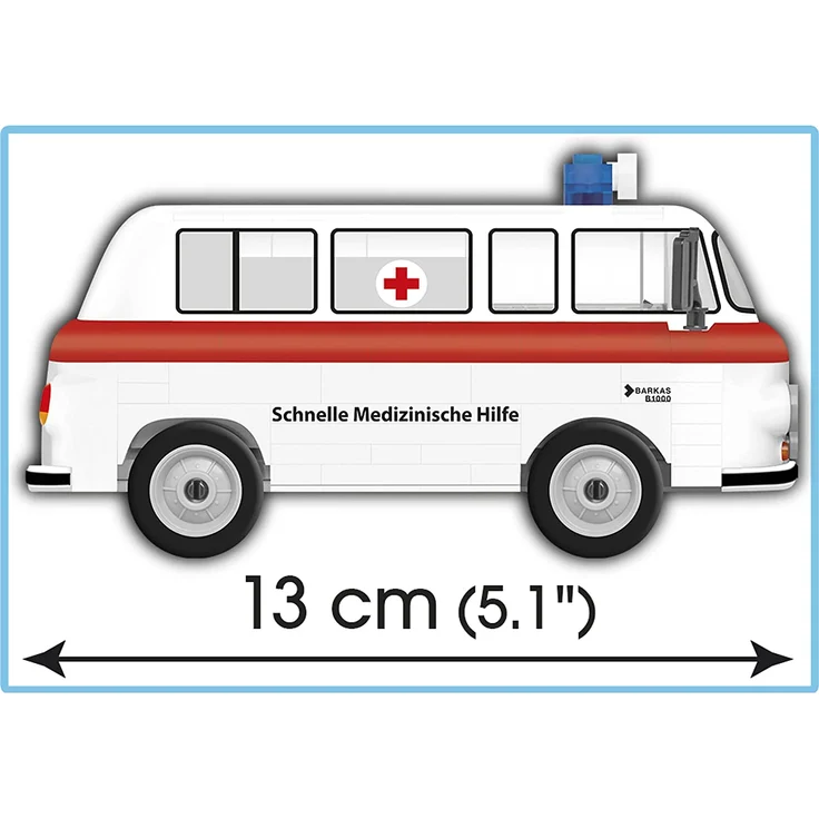 COBI 24595 Youngtimer BARKAS B1000 Krankenwagen 157 blocks – Bild 4