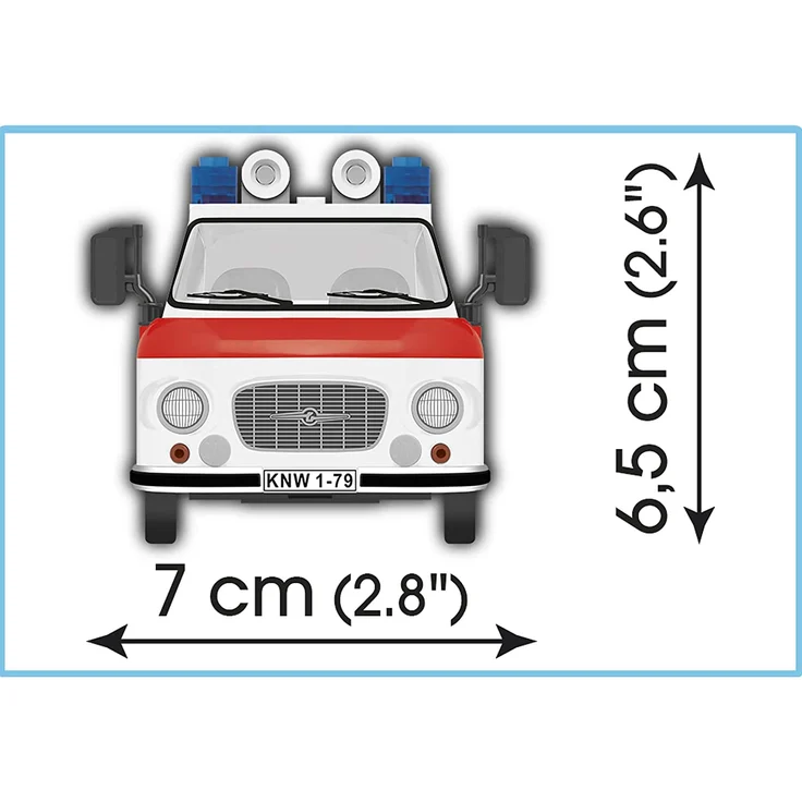 COBI 24595 Youngtimer BARKAS B1000 Krankenwagen 157 blocks – Bild 5