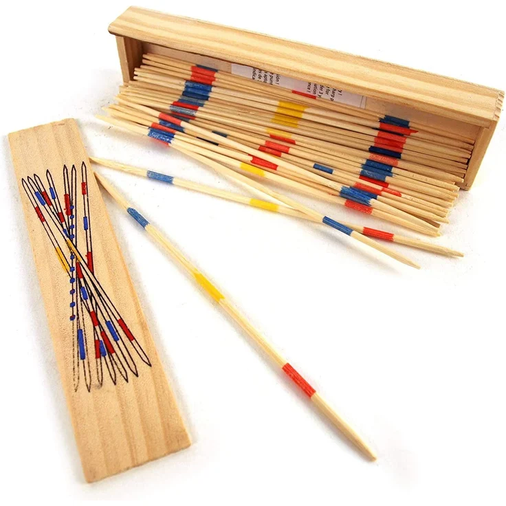 Spiel Mikado Holz Mini in Holzbox 19cm – Bild 2