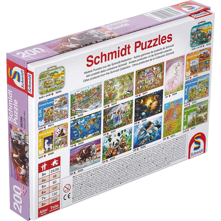 Schmidt Spiele 56356 Wildes Pferde-Trio, Kinderpuzzle, 200 Teile, bunt – Bild 2