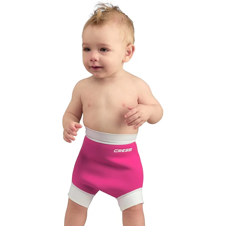 Cressi Baby Schwimmwindel Reusable Swim Nappy, Rosa/Weiß, S - 0/4 Monate, XVA980602