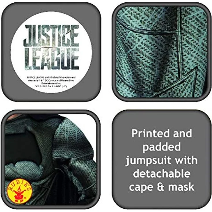 Rubie's, offizielles Batman-Kostüm für Kinder (DC Justice League) – Bild 3
