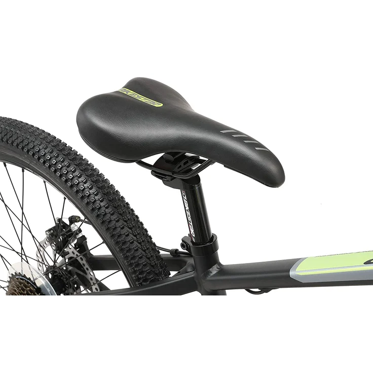 BIKESTAR Kinder Jugend Mountainbike 24 Zoll ab 9 Jahre | 21 Gang Hardtail MTB Sport Scheibenbremse Federgabel | Schwarz Grün – Bild 5