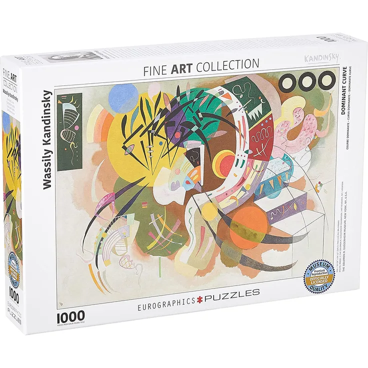 EuroGraphics Puzzle Wassily Kandinsky „Dominante Kurve“, 1000 Teile, Mehrfarbig