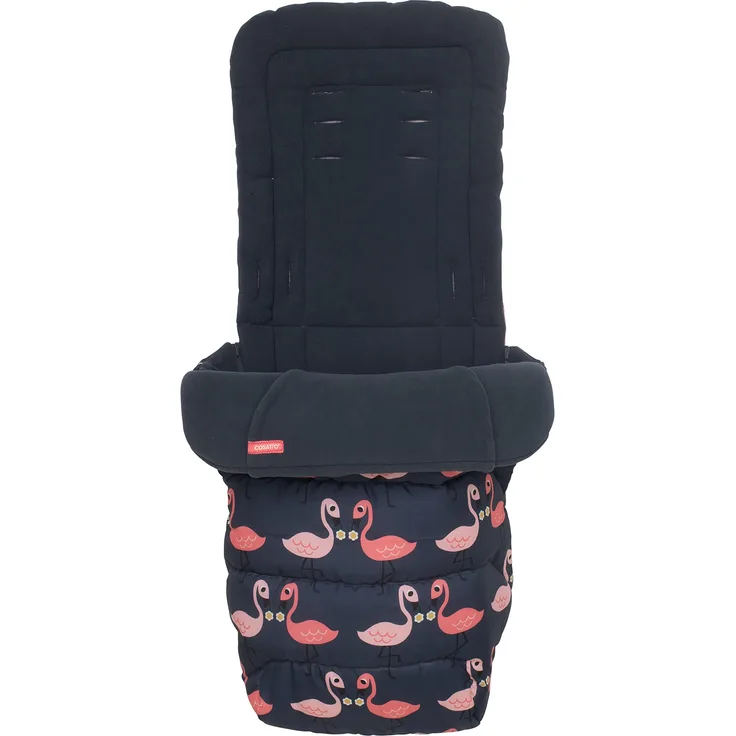 Cosatto Universal Fußsack - Cosy Toes, All Season Luxus Gesteppter Kinderwagen, Kinderwagen, Kinderwagen, waschbar, mit Kängurutasche für Hände (Pretty Flamingo)