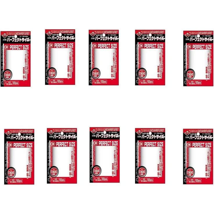 KMC 100 Karte Barriere Perfekte Größe (10 Packungen/Gesamt 1000)