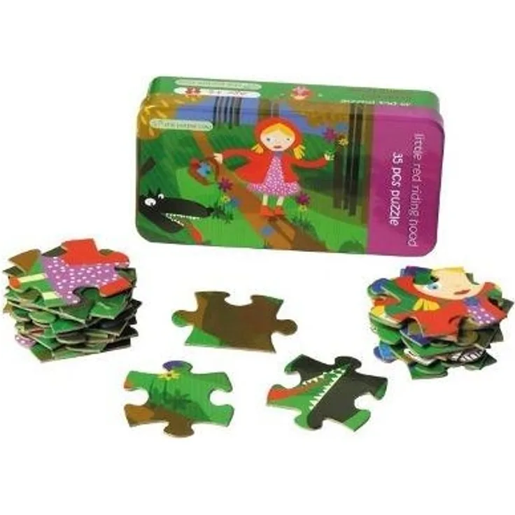 Märchenpuzzle Kinderpuzzle Rotkäppchen, 35 Teile