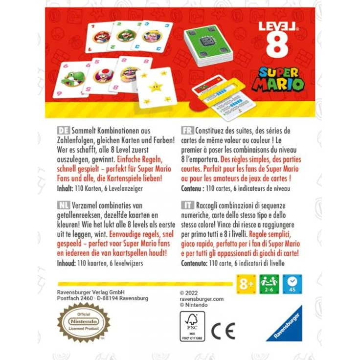 Ravensburger 27343- Super Mario Level 8, Das spannende Kartenspiel für 2-6 Spieler ab 8 Jahren – Bild 4