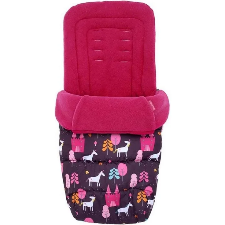 Cosatto Universal Footmuff – Cosy Toes, All Season Quilted Pushchair Liner, Washable (Unicorn Land)