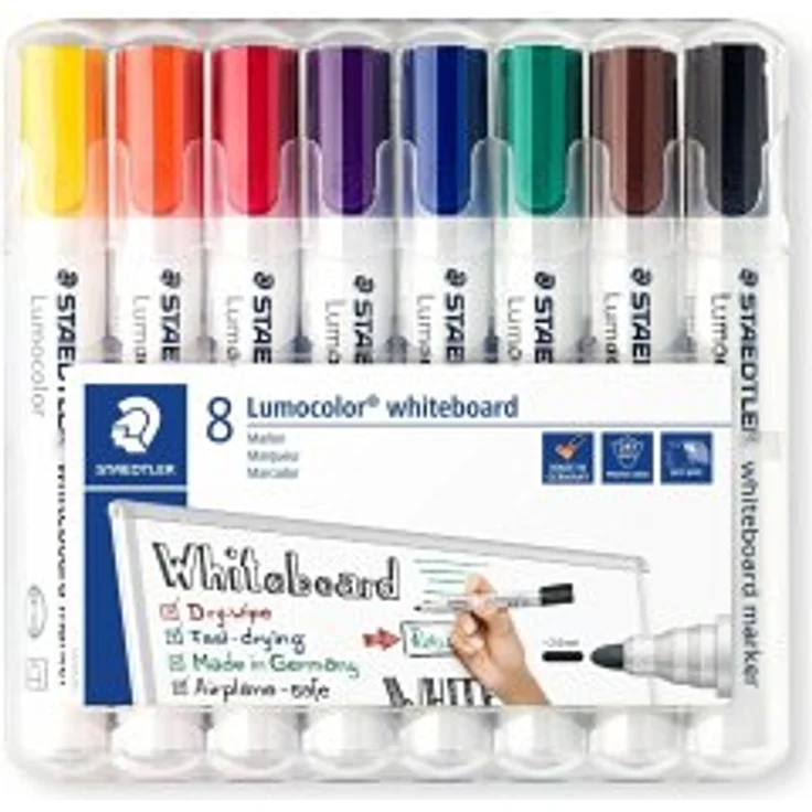 STAEDTLER Whiteboardmarker Lumocolor 8er Set – Bild 1