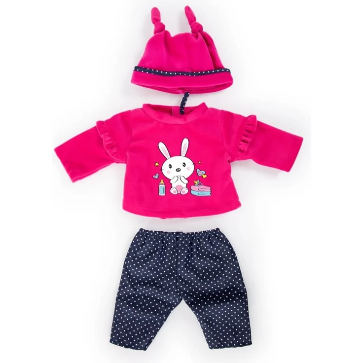 Puppensachenset für Puppen 46cm, Motiv Hase - Puppenkleidung – Bild 1