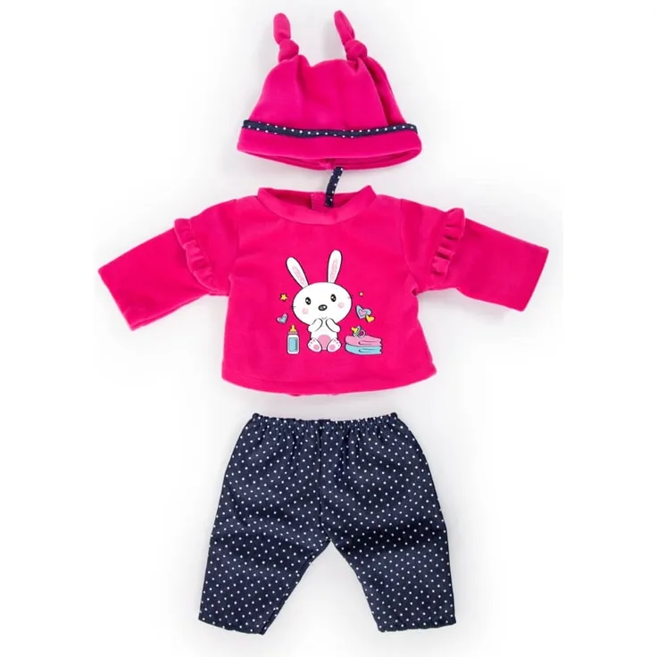 Puppensachenset für Puppen 46cm, Motiv Hase - Puppenkleidung