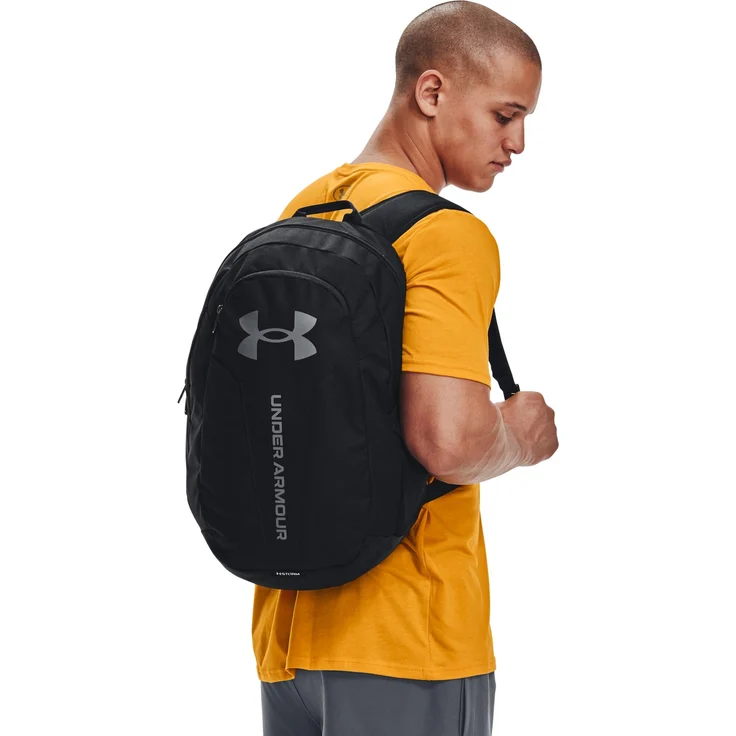 Under Armour Hustle Lite Backpack black - pitch gray (001-012) – Bild 1