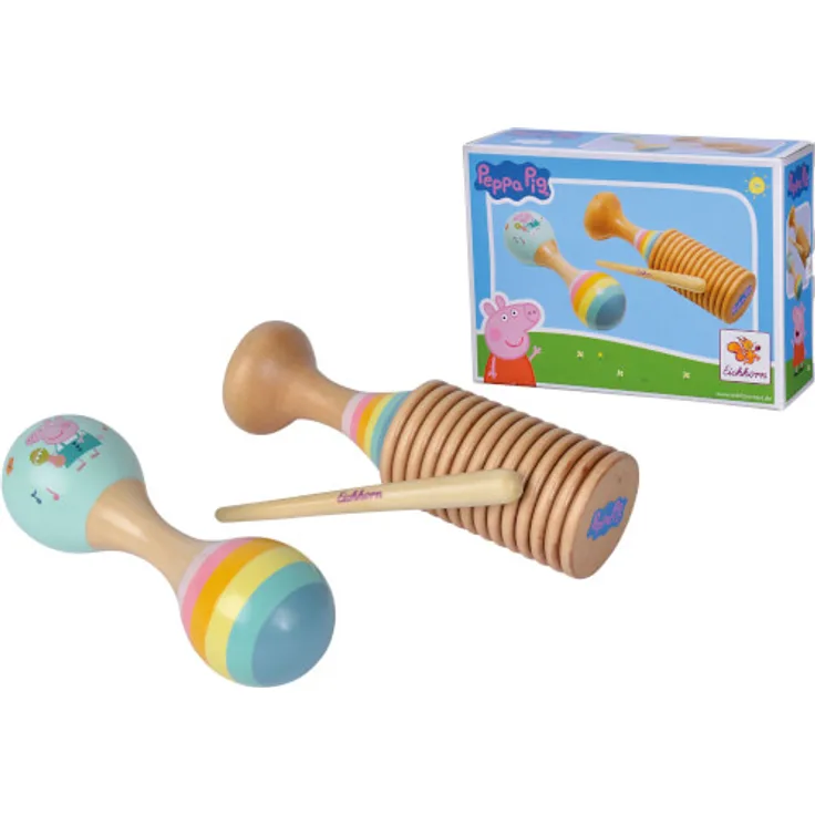Peppa Pig Maraca und Ratsche Set