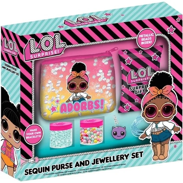 L. O. L Surprise! Sequin Purse and Jewellery Set