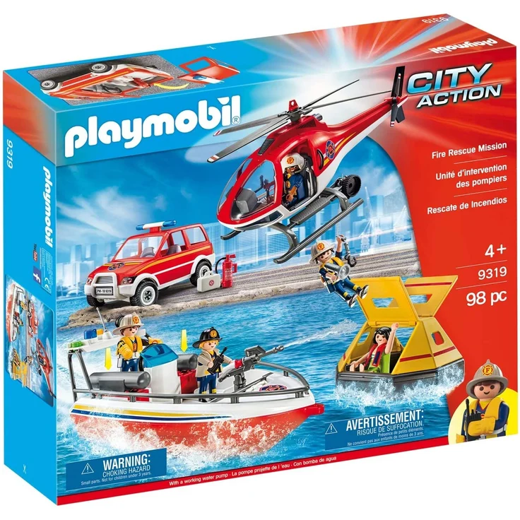 Playmobil City Action 9319 'Feuerrettungsmission', 98 Teile, ab 4 Jahren – Bild 1