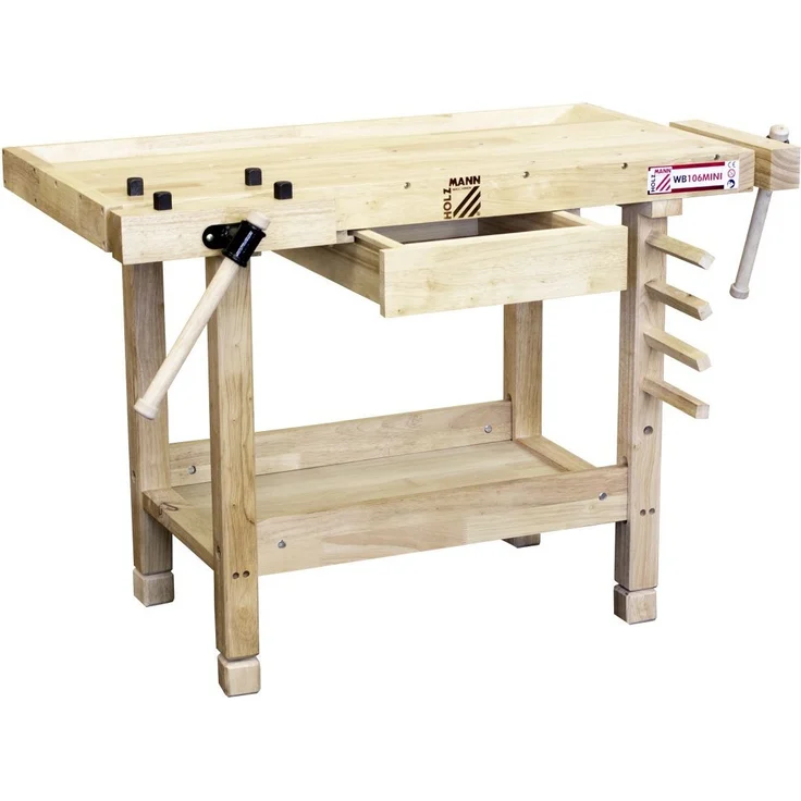 Holzmann Kinderwerkbank WB106MINI, inkl. 4 Bankhaken und Haltestäbe – Bild 6
