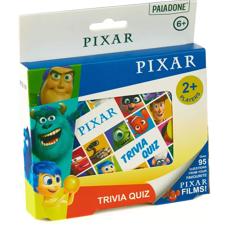 Paladone Disney Pixar Movie Trivia Quiz-Spiel mit 96 Fragen, PP6717TS