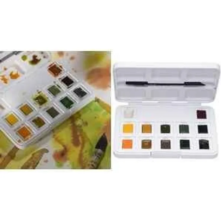ROYAL TALENS Aquarellfarbe Van Gogh 12er Box Naturfarben