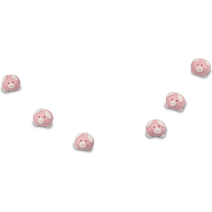 Set = 6 Ersatzschweinchen für das Pig Hole