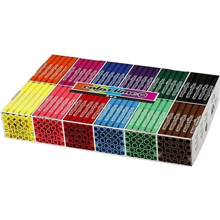 Creativ Company Large package with 12x24 colored Jumbo pens