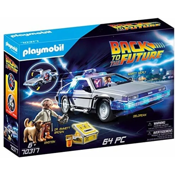 Playmobil Back to the Future 70317 'DeLorean' mit Lichteffekten, 64 Teile, ab 6 Jahren