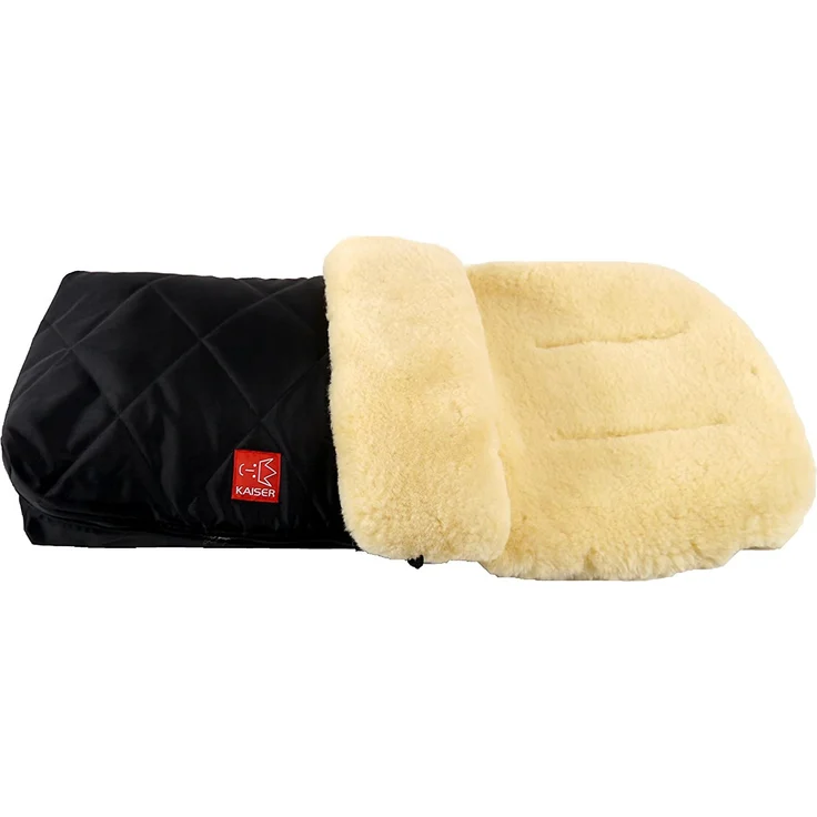 Kaiser Lammfell 'Natura' Fußsack black, universell einsetzbar – Bild 4