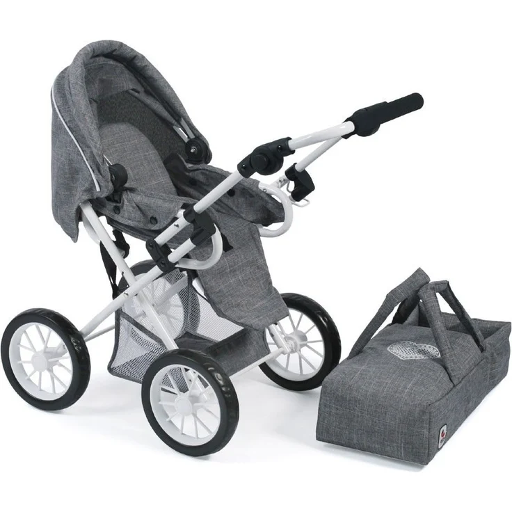 Bayer Chic 2000 560 76 Kombi-Puppenwagen Leni, Grau – Bild 7