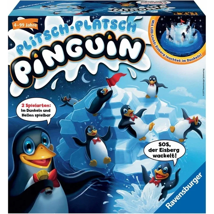 Ravensburger Familienspiel Plitsch Platsch Pinguin – Bild 1