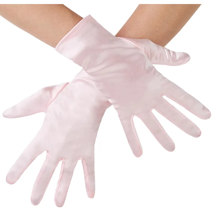 Satin-Handschuhe - rosa