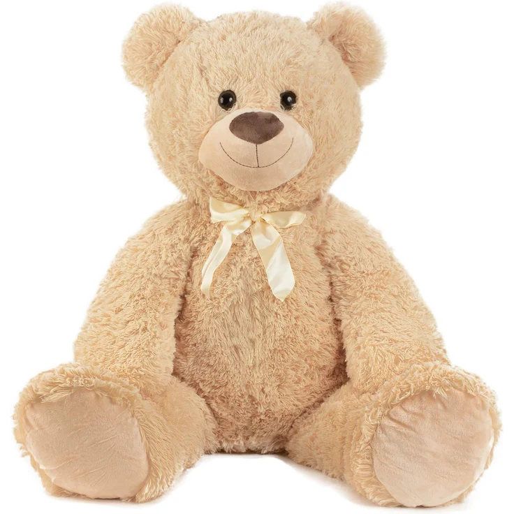 XXL Teddybär 1m Hellbraun Kuschelbär Kuscheltier Stofftier Bär Teddy – Bild 1