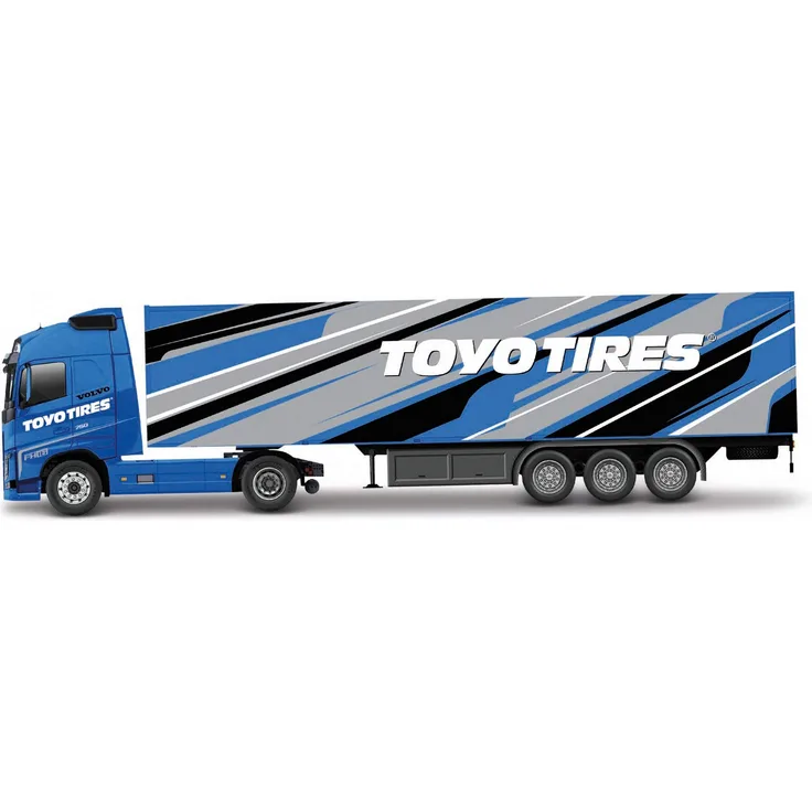 Bburago B18-31461T 1:43 Street FIRE HAULERS MIT ANHÄNGER Volvo FH16 Globetrotter 750 XXLTOYOTIRES, Verschiedene Designs und Farben