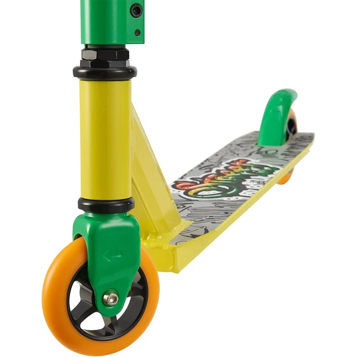 ArtSport 24635 'Stunt Scooter Street Life', ab 6 Jahren, 360° Lenker, 100 mm Alu Räder, max. belastbar bis 100 kg, schwarz/gelb – Bild 4
