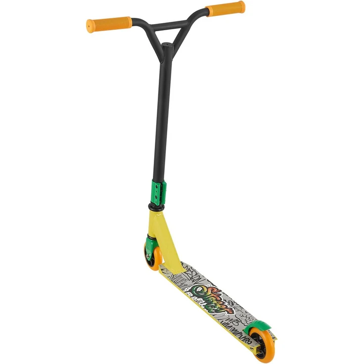 ArtSport 24635 'Stunt Scooter Street Life', ab 6 Jahren, 360° Lenker, 100 mm Alu Räder, max. belastbar bis 100 kg, schwarz/gelb – Bild 3