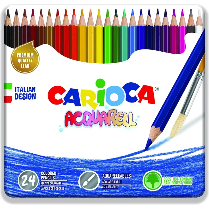 Carioca - 42860 Pastell, 24 Stück, mehrfarbig