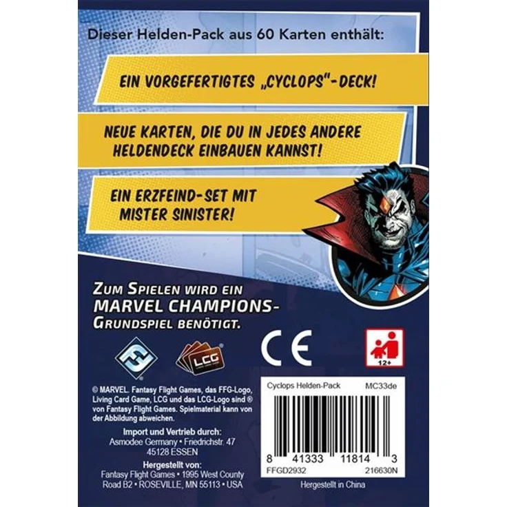 Marvel Champions: Das Kartenspiel – Cyclops [Helden-Pack] – Bild 2