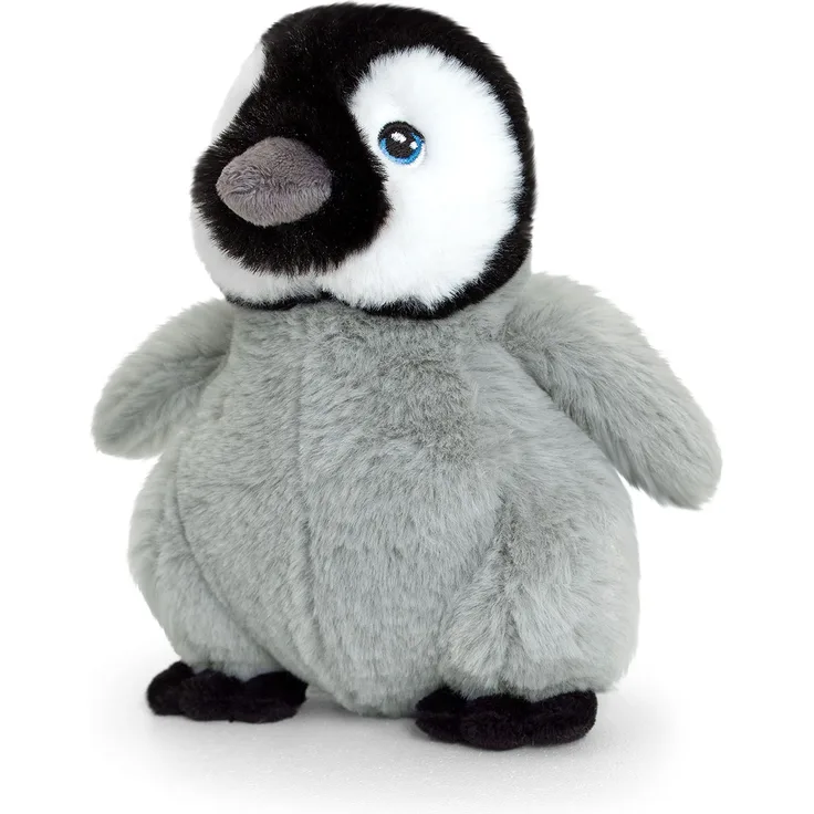 Keel Toys - Keeleco Baby Plush Penguin 18 cm-SE6569, SE6569, Grey, White, Black