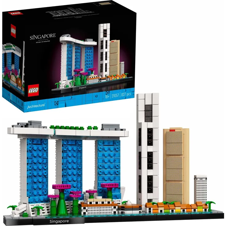 LEGO Architecture 21057 'Singapur', 827 Teile, ab 18 Jahren