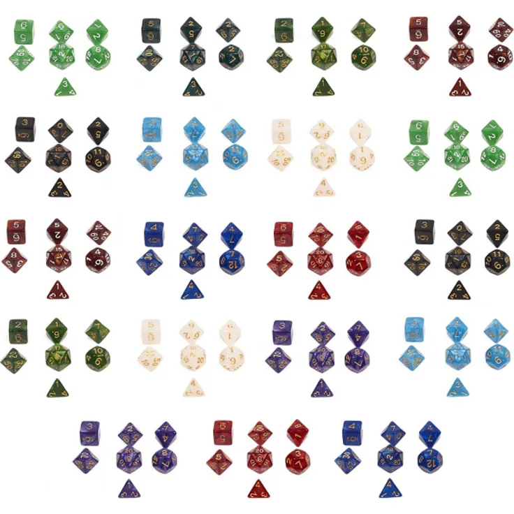 würfel Dungeons & Dragons Acryl 140 Stück